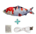 Brinquedo interativo para gatos, peixe que pula usb