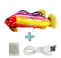 Brinquedo interativo para gatos, peixe que pula usb