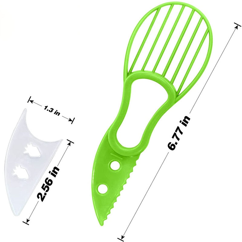 Cortador de abacate 3 em 1.